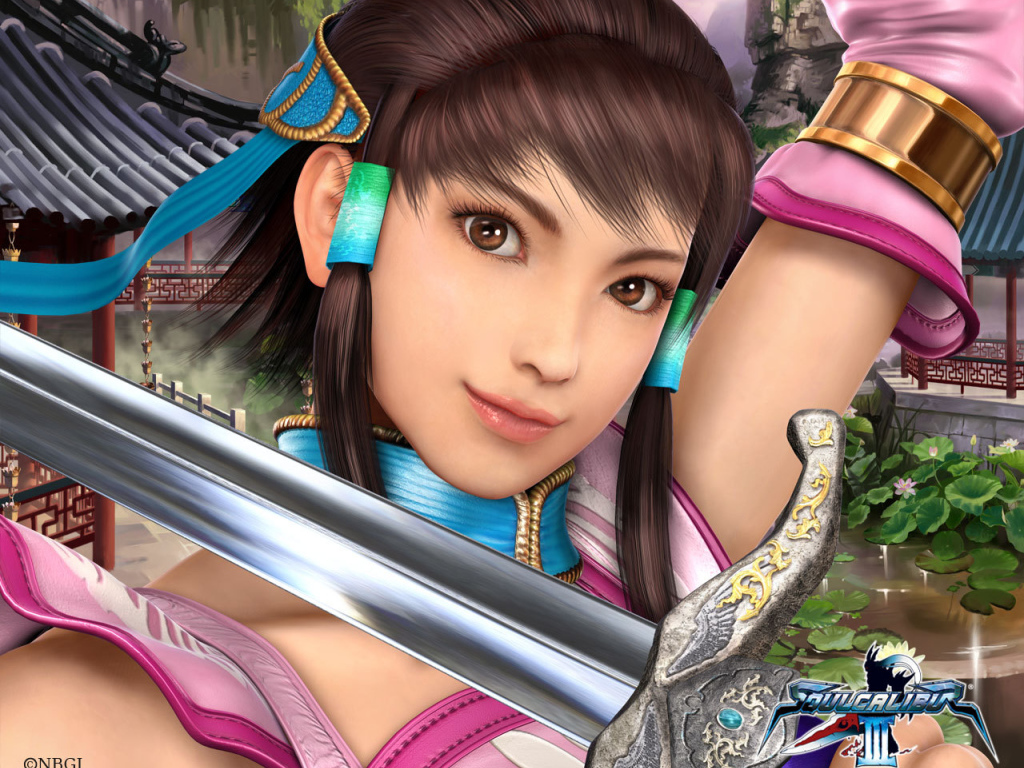 Девушка с мечом из видео игры