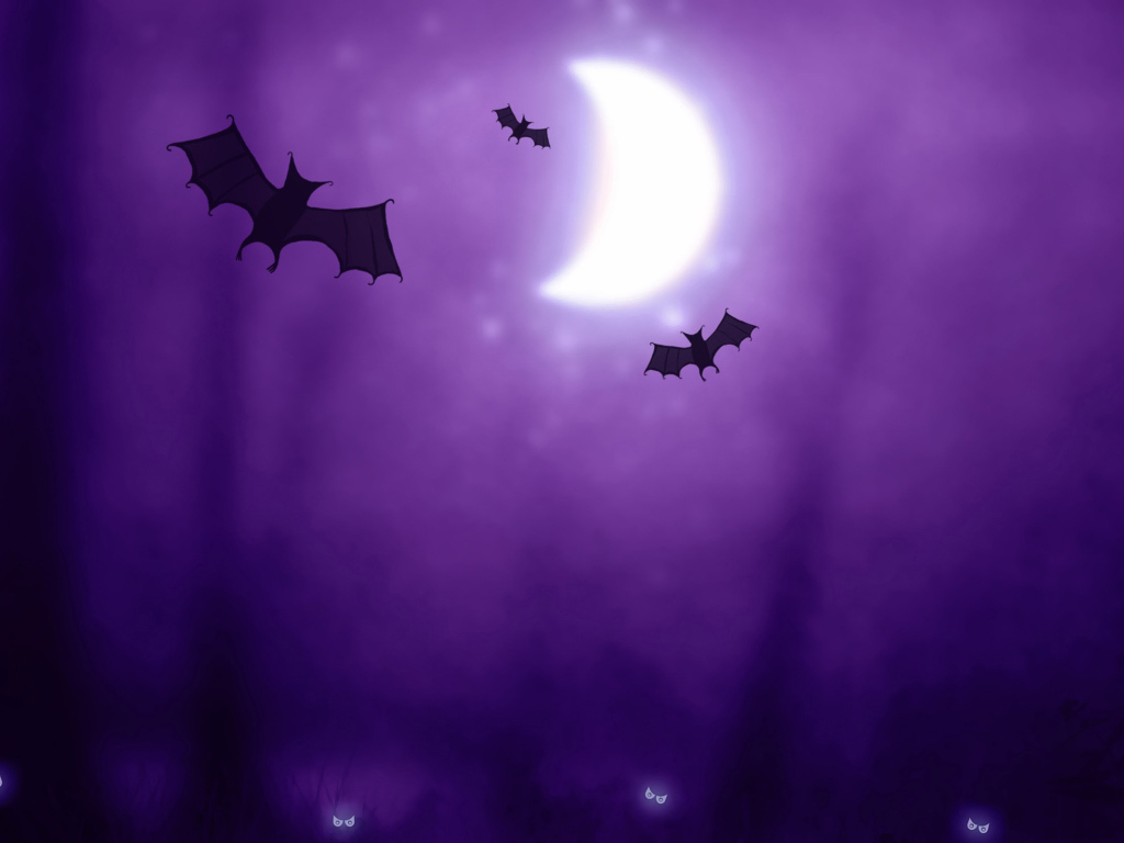 Летучие мыши на хеллоуин