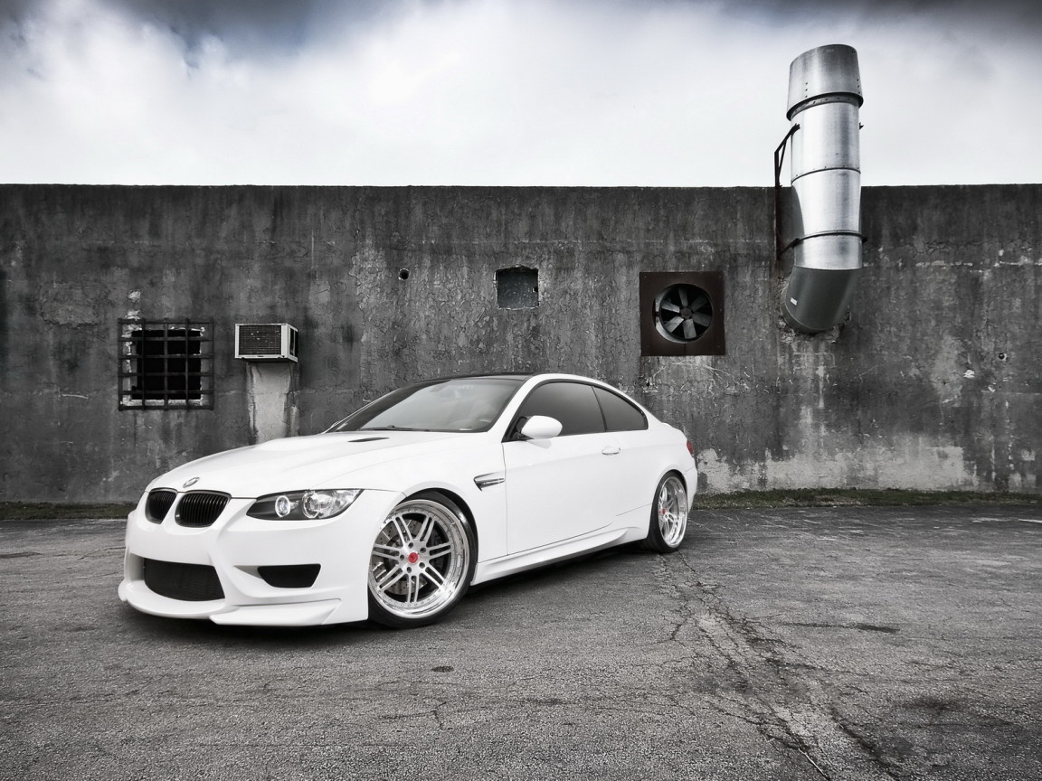 white BMW M3