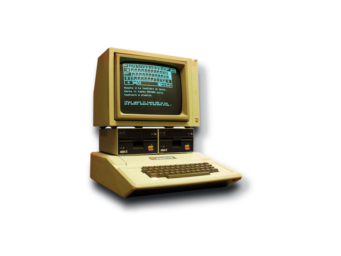 	 The first Apple computer