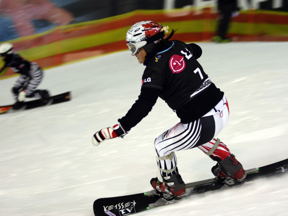 Анке Карстенс немецкая сноубордистка обладательница серебряной медали в Сочи
