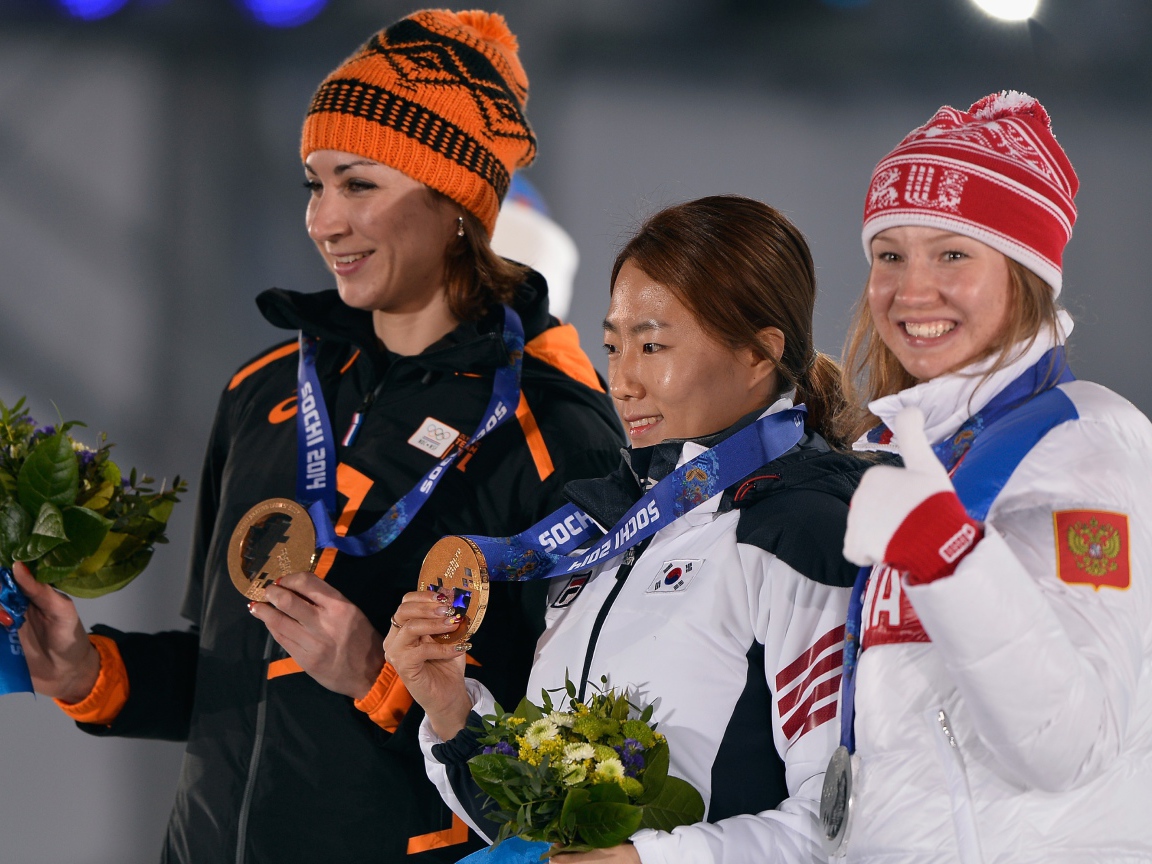 Обладательница двух бронзовых медалей в дисциплине скоростной бег на коньках Маргот Бур на олимпиаде в Сочи