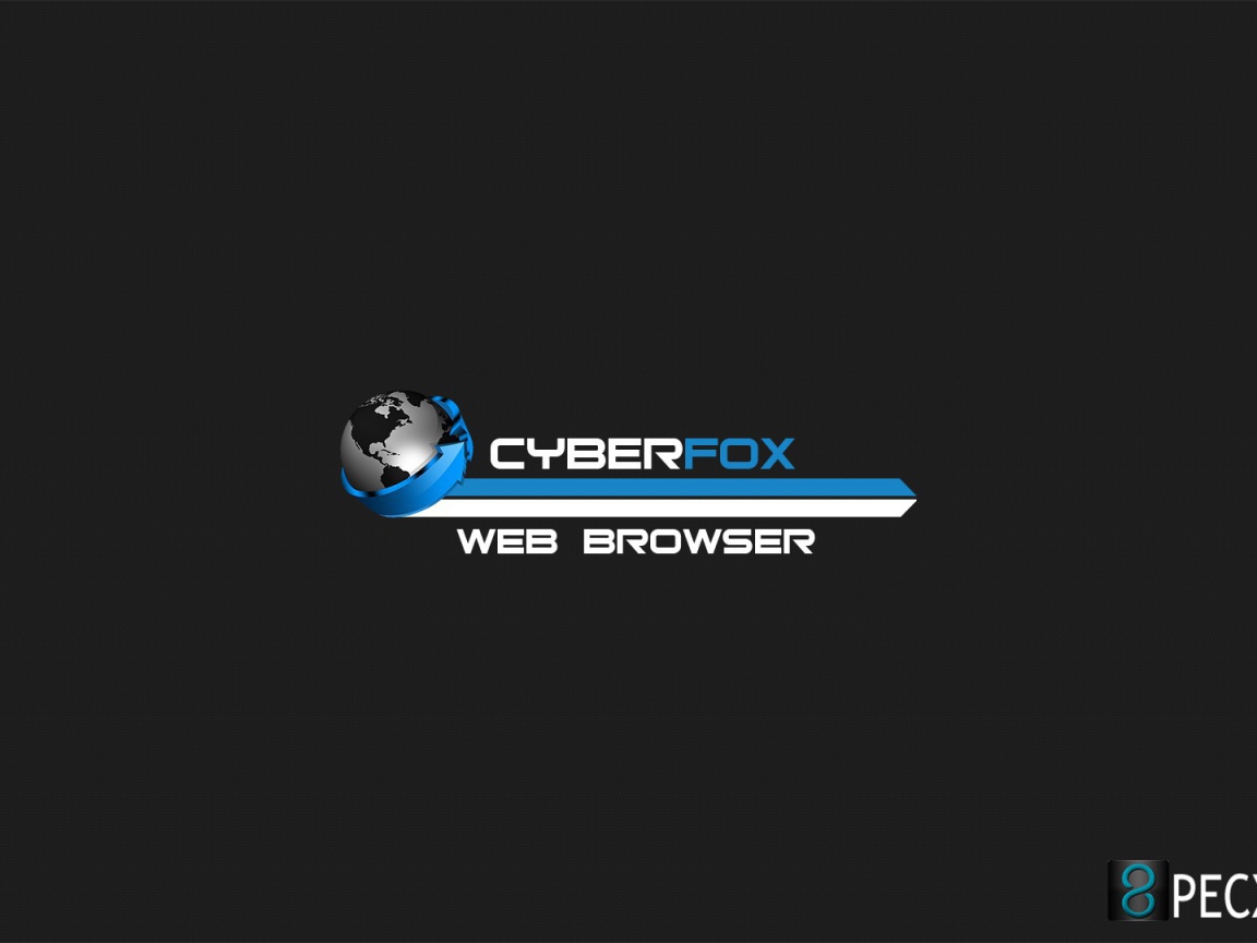 Браузер Cyberfox, голубой на сером фоне