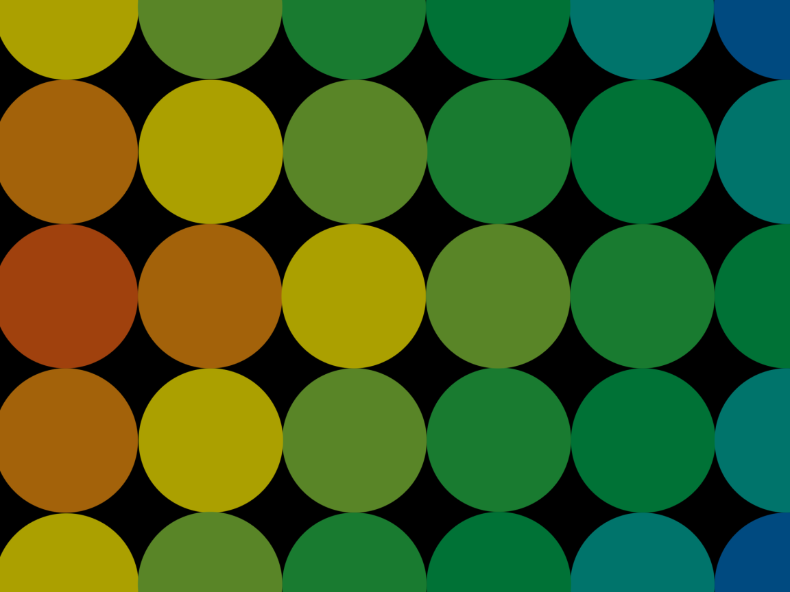 Круги разных цветов на черном фоне