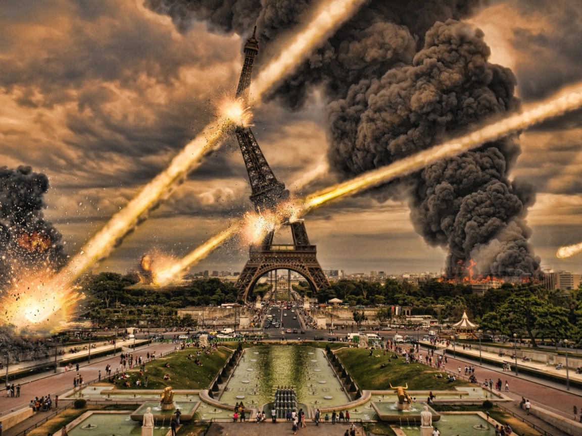 Падение метеоритов на Париж