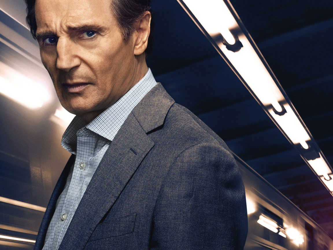 Actor Liam Neeson in the new film Passenger, 2018
