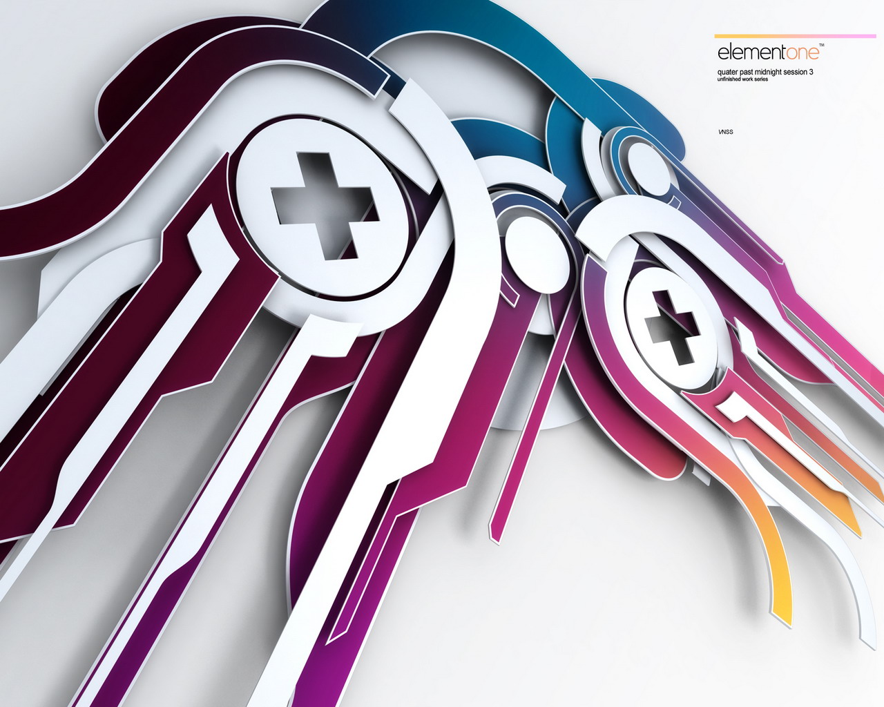 Previous, 3D-graphics - Element one wallpaper