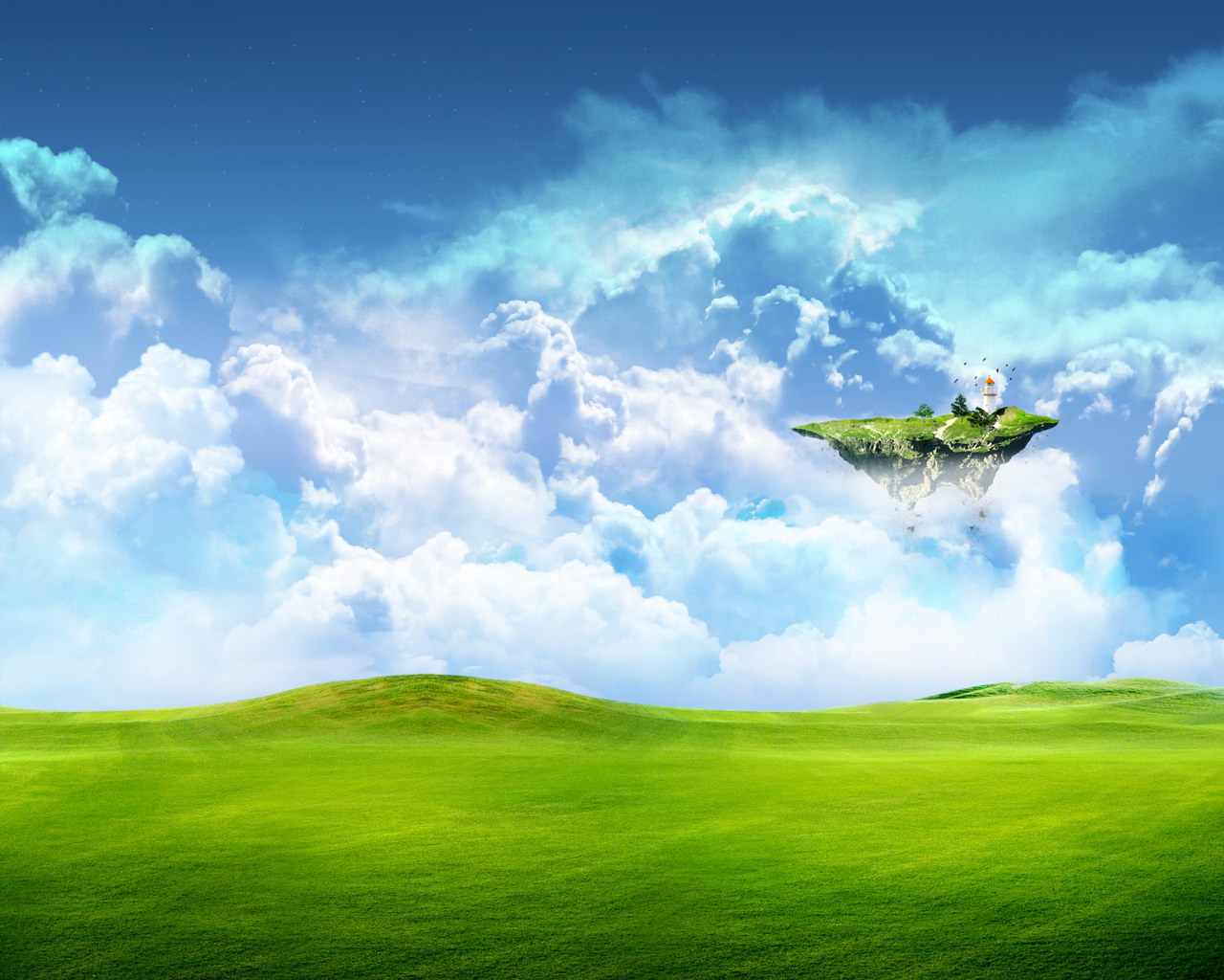 Previous, Nature - Islands - Sky island wallpaper