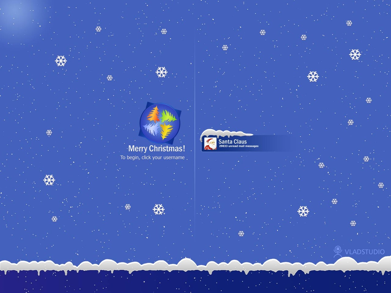 Зимняя тема Windows XP