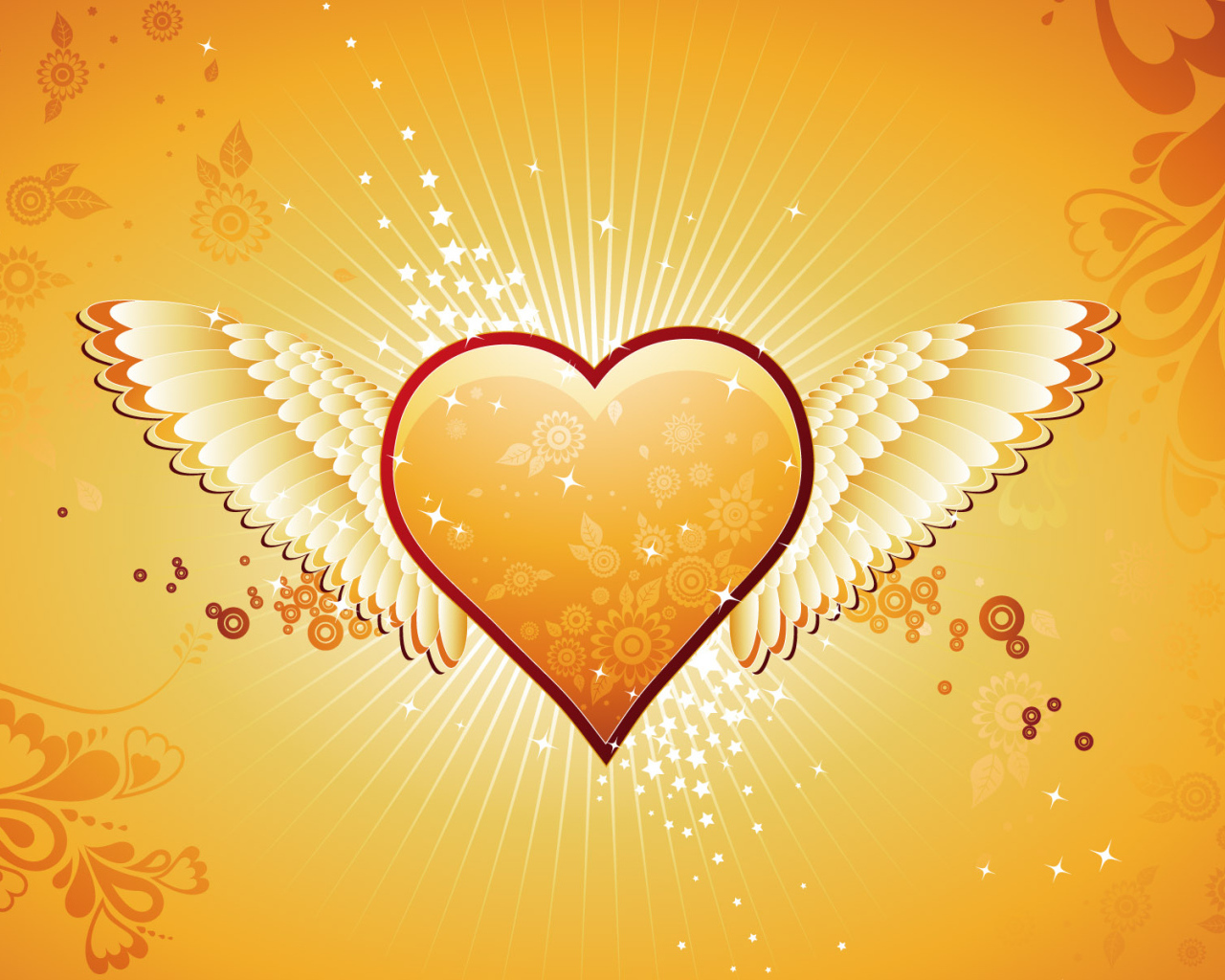 Ангельское сердечко в День Св. Валентина