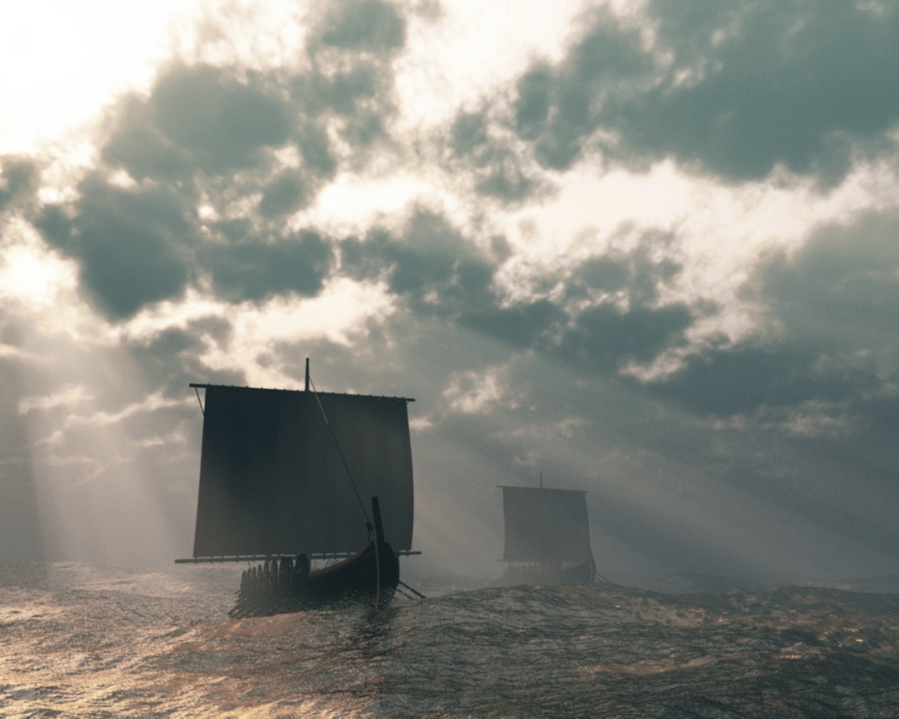 Previous, Ships - Viking Boats wallpaper