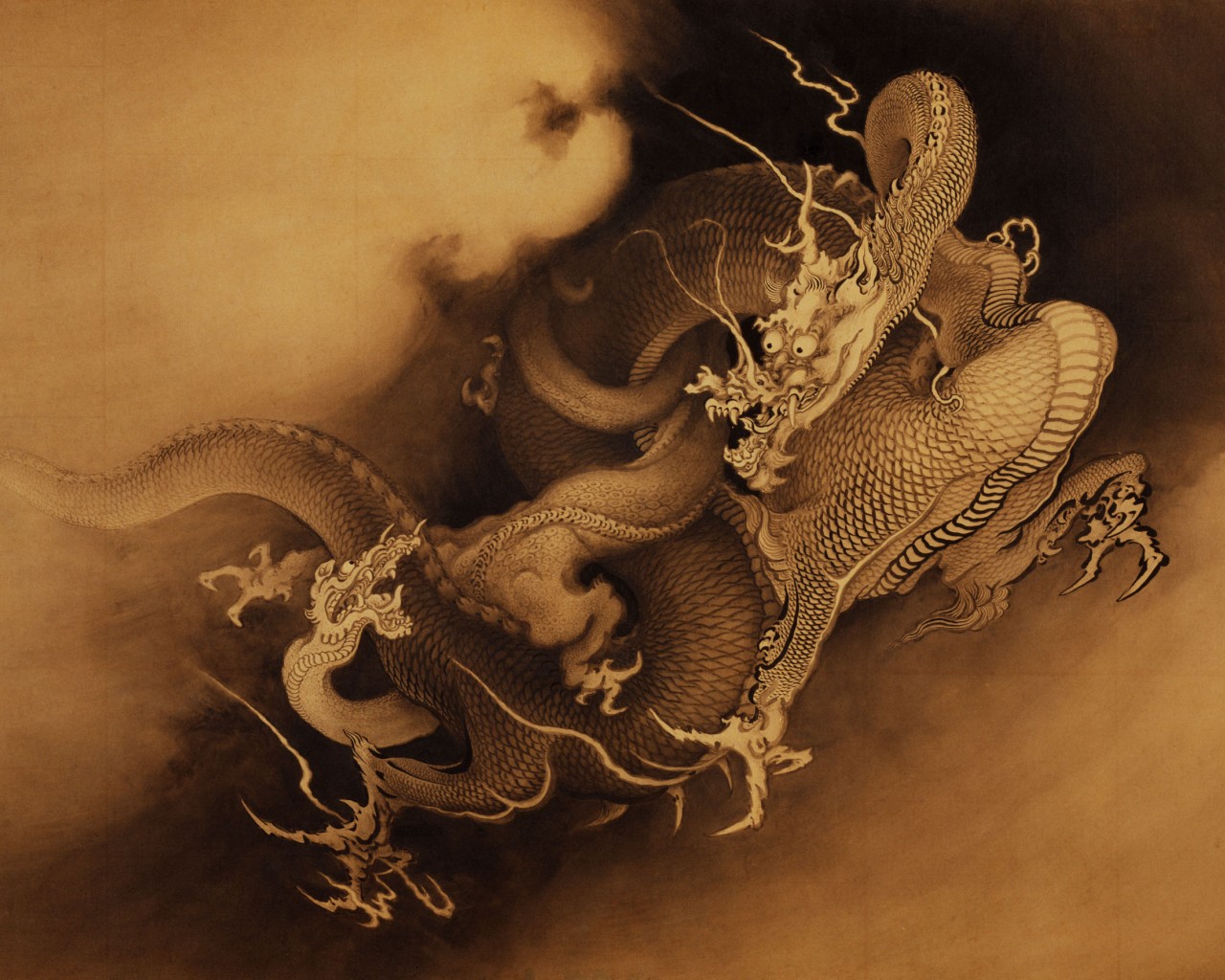 Previous, Drawn wallpapers - Chinese Dragon wallpaper