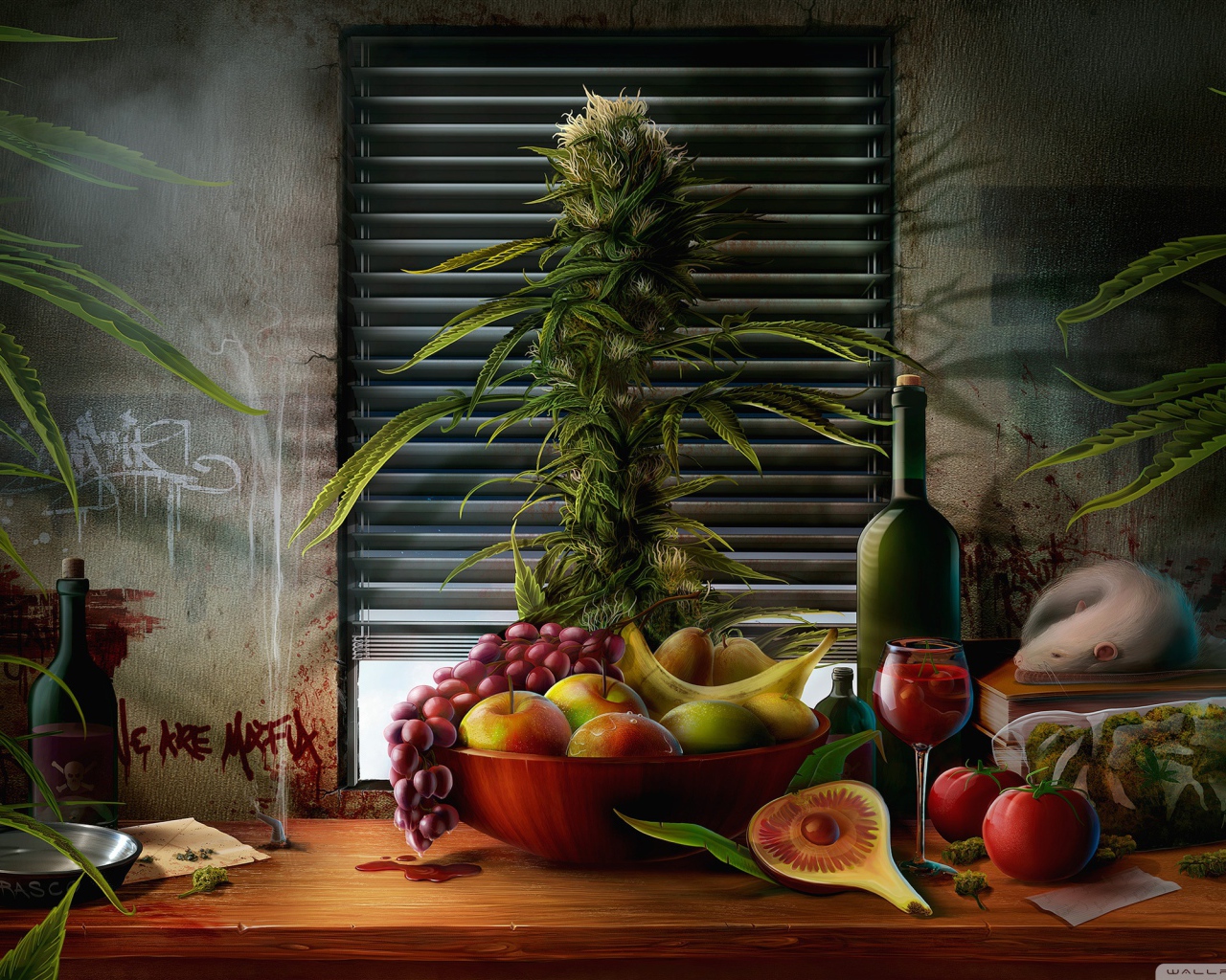 Fruits and cannabis