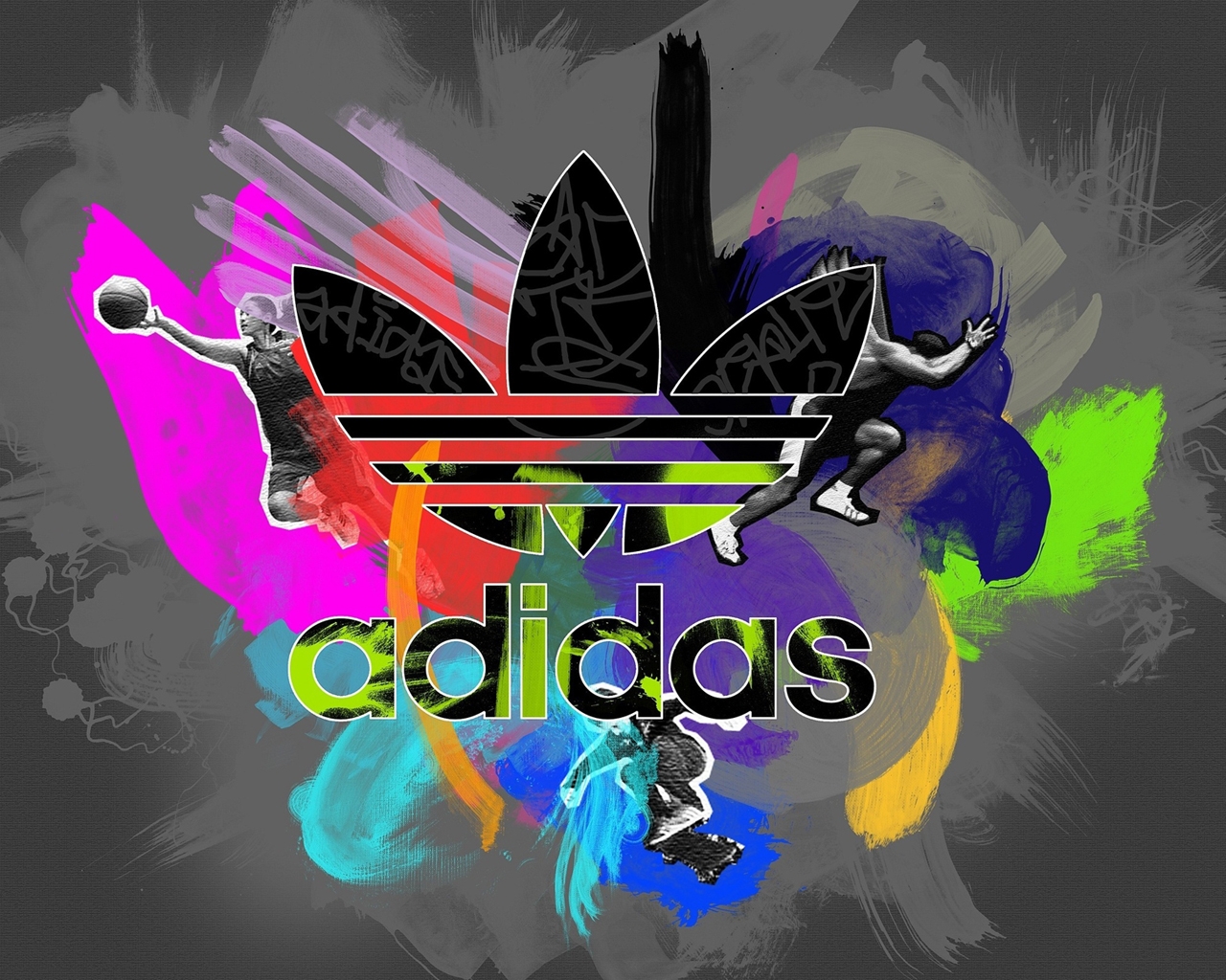 Colorful Adidas Logo Desktop wallpapers 1280x1024