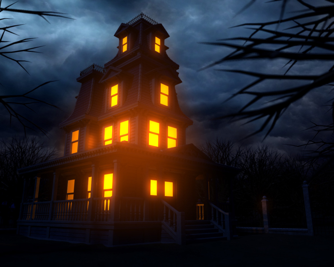Хэллоуин дом с привидениями