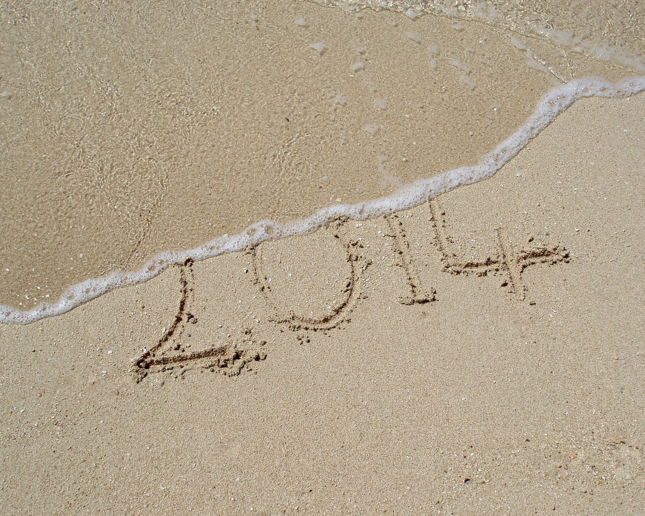 Новый год 2014 на песке