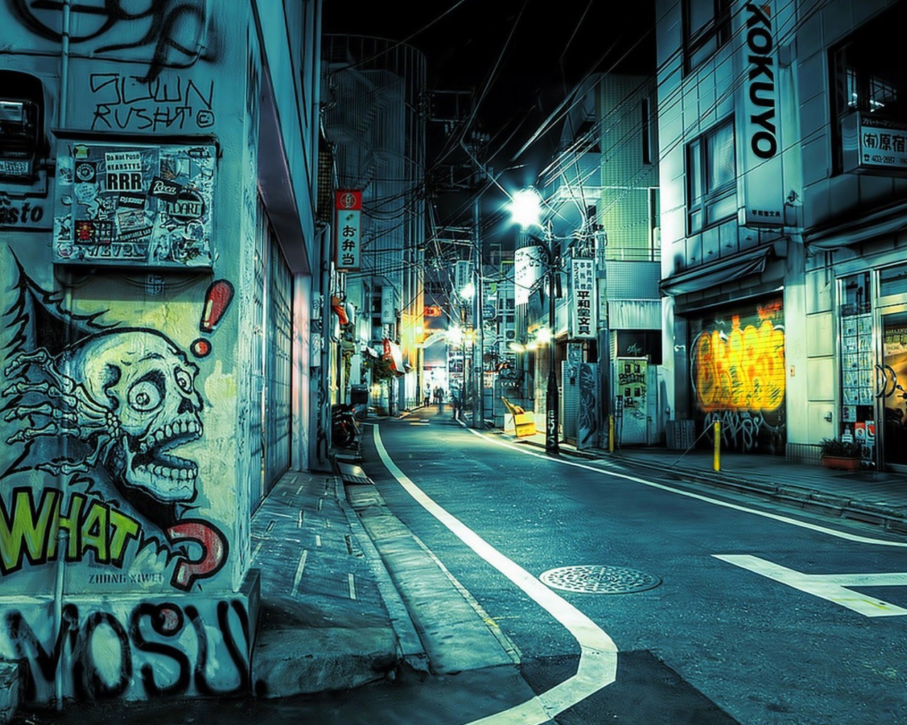 Токио городские рисунки