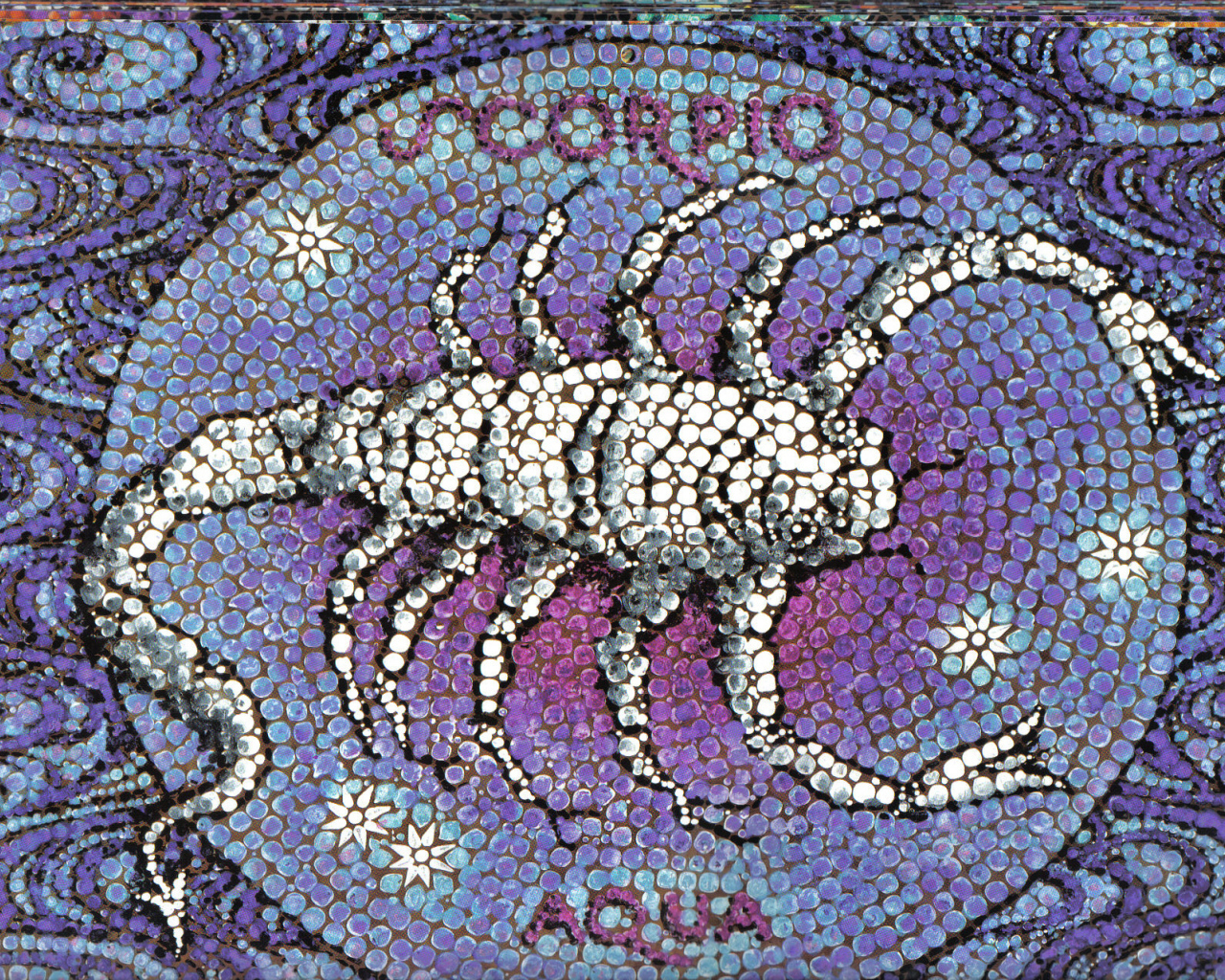 Скорпион, мозаика