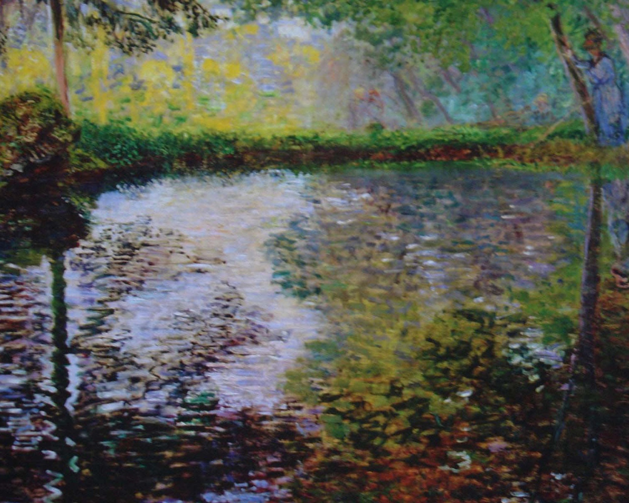 Картина Клода Моне - родникового озера