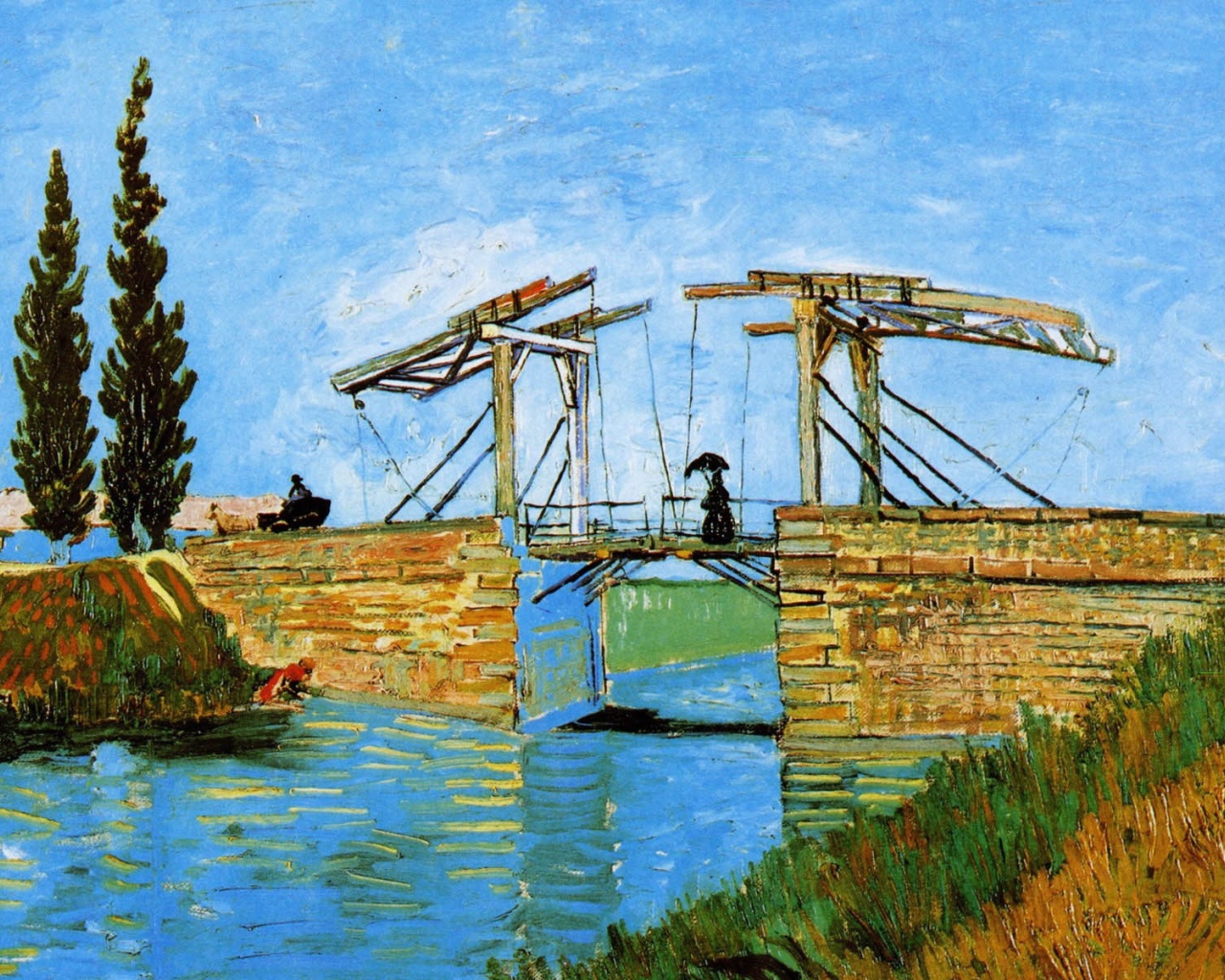 Картина Винсента Ван Гога - Мост Ланглуа