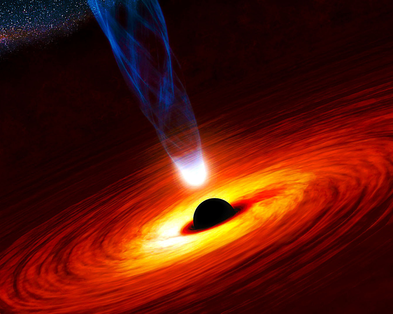 Притяжение черной дыры