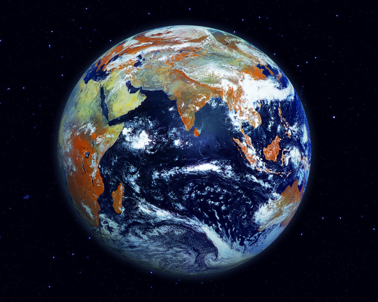 Вид на Землю из космоса