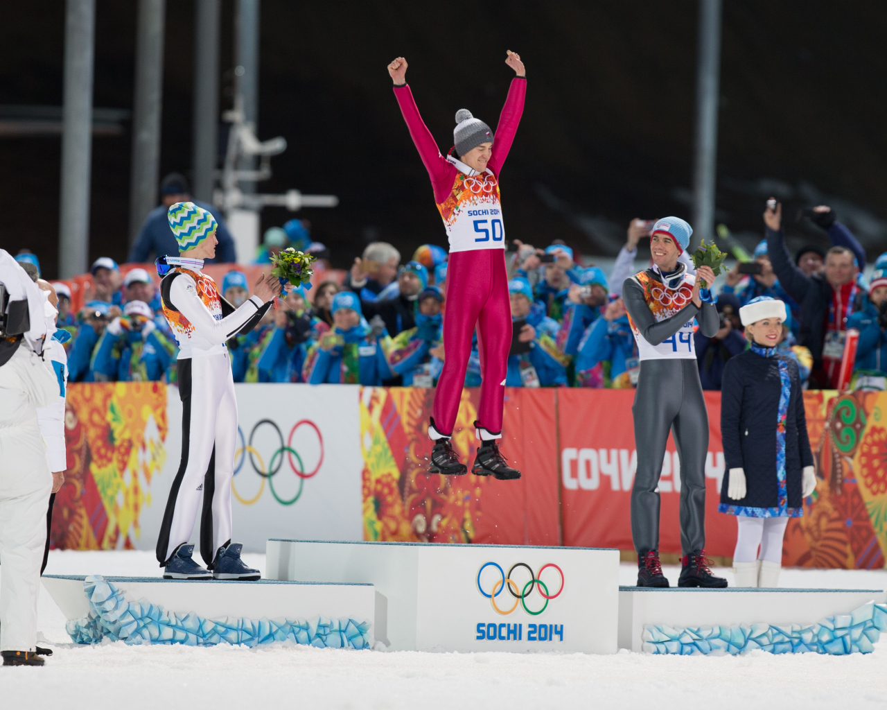 Обладатель золотых медалей  Камил Стох в дисциплине прыжки на лыжах с трамплина 