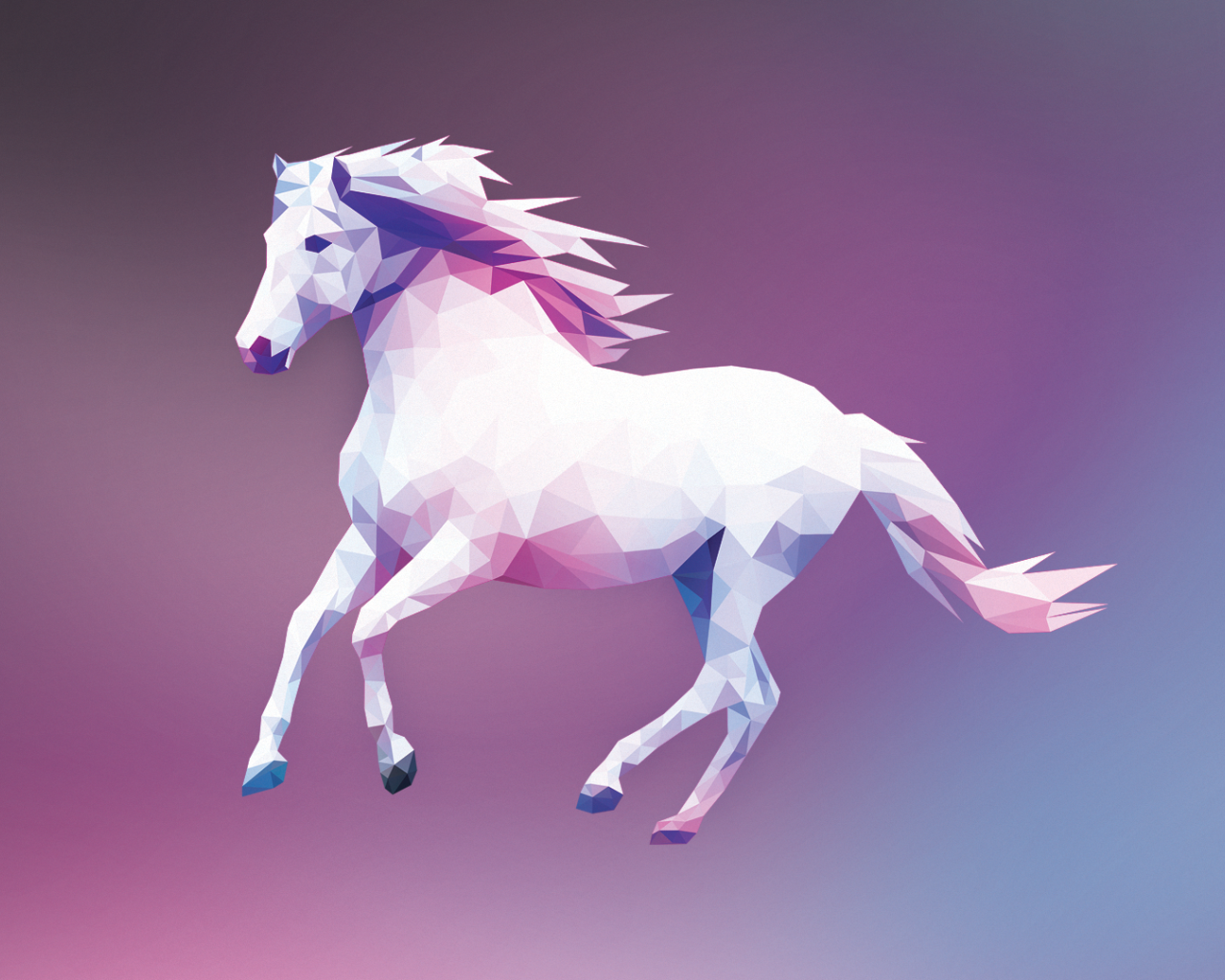 Белый конь, 3Д графика