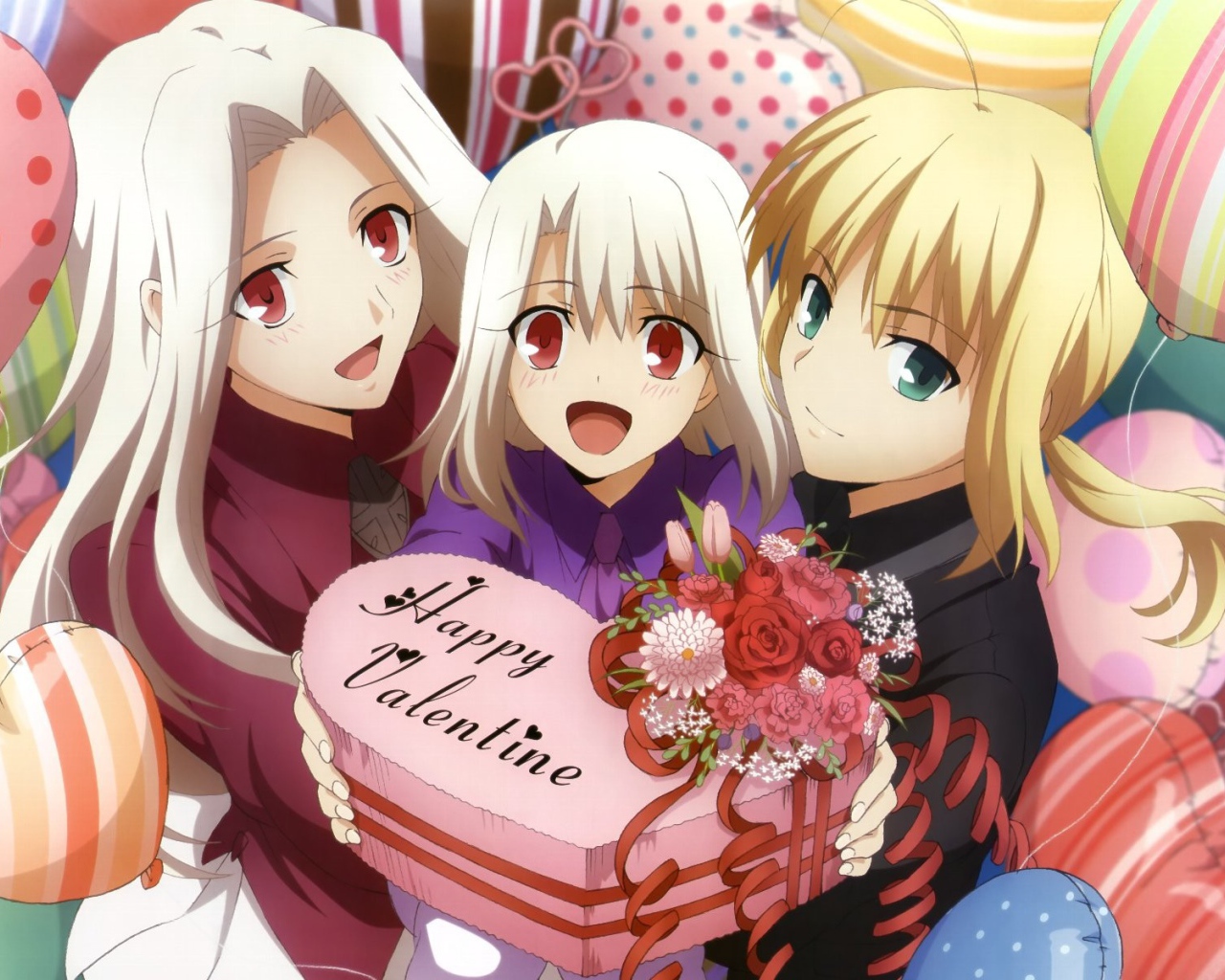 Подарок на День Валентина от девушек аниме