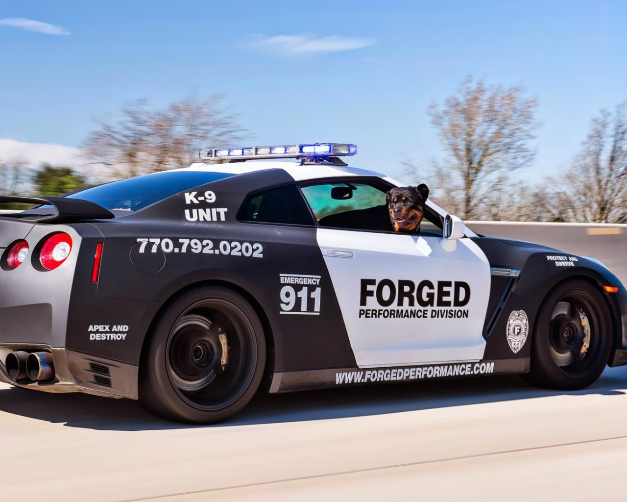 Полицейский Nissan GT-R