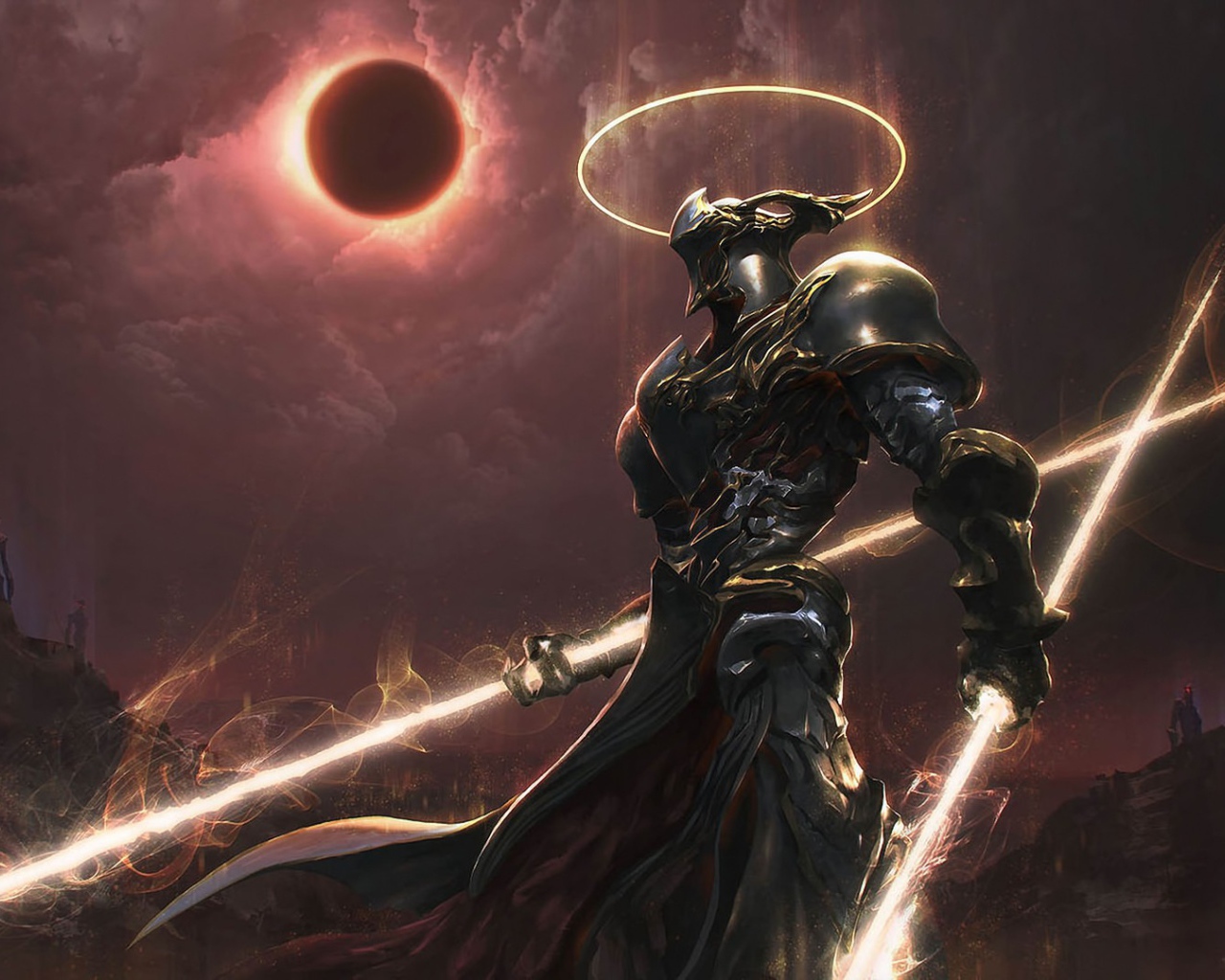 Knight underworld during the eclipse