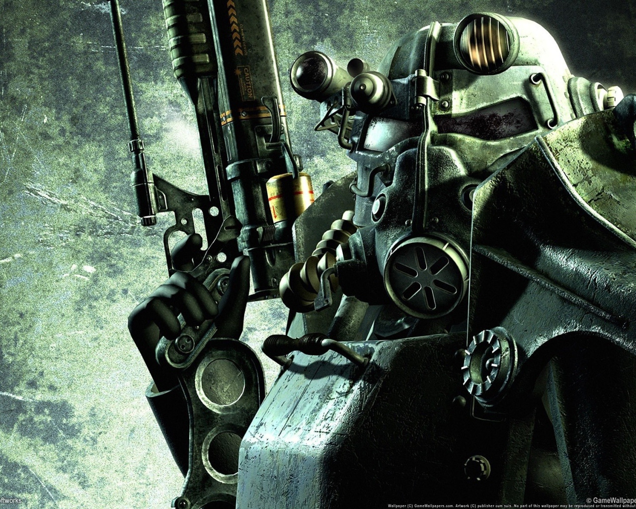 Солдат в экипировке в игре Fallout 3