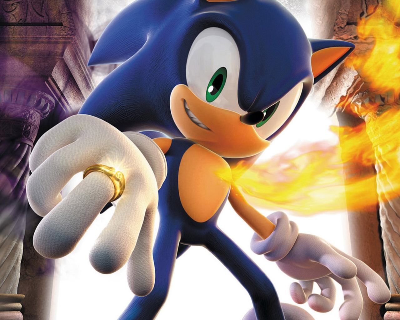 Герой видео игры Sonic