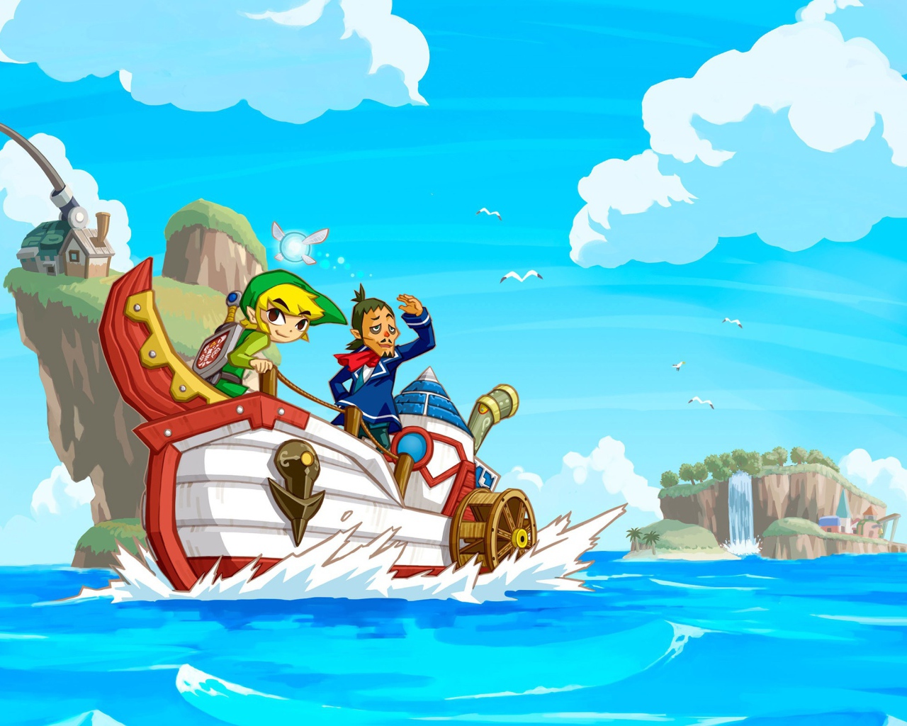 Морское путешествие в игре The Legend of Zelda The Minish Cap