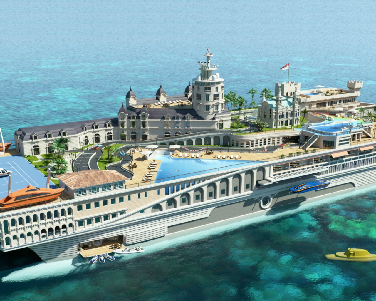 Необыкновенная концепт-яхта Streets of Monaco