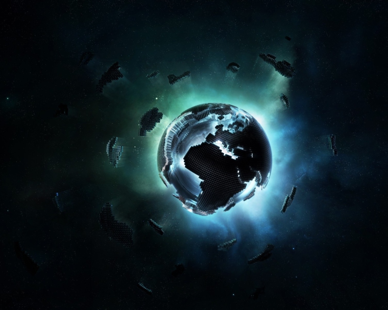 Планета Земля 3д графика 