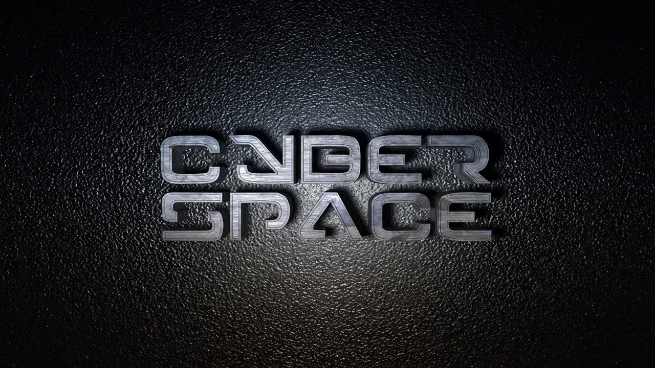3D inscription Cyber Space