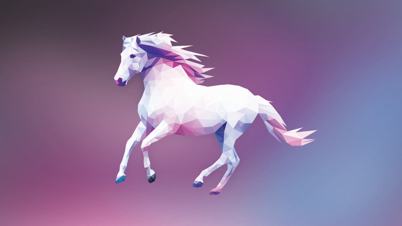 Белый конь, 3Д графика