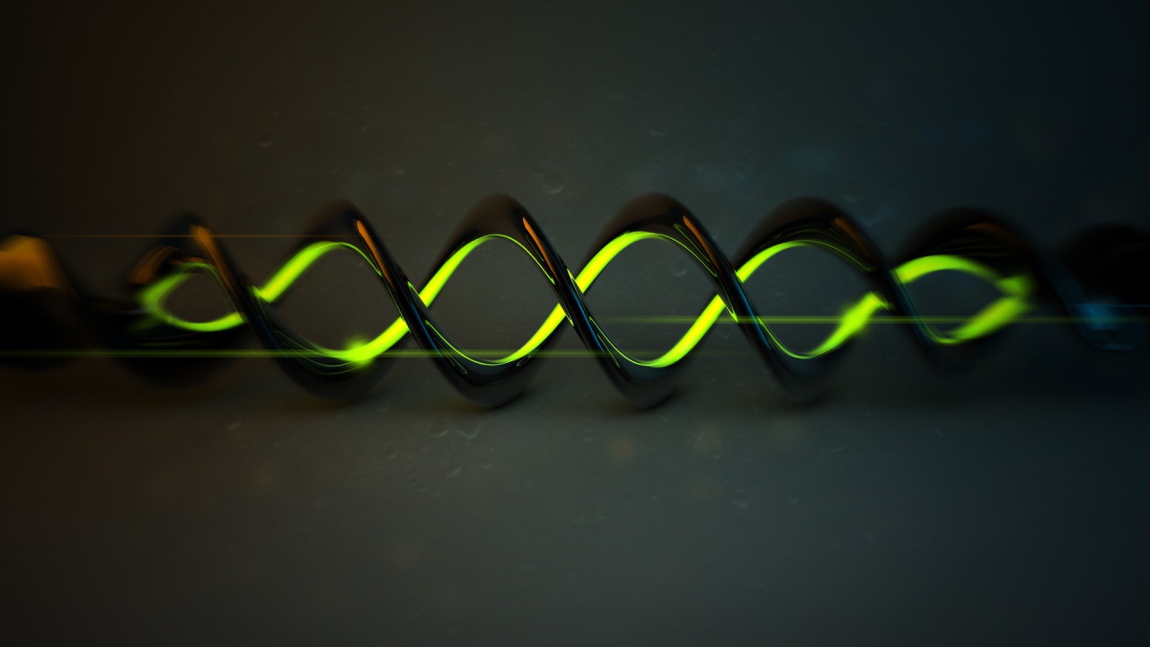 Спираль ДНК 3D графика 