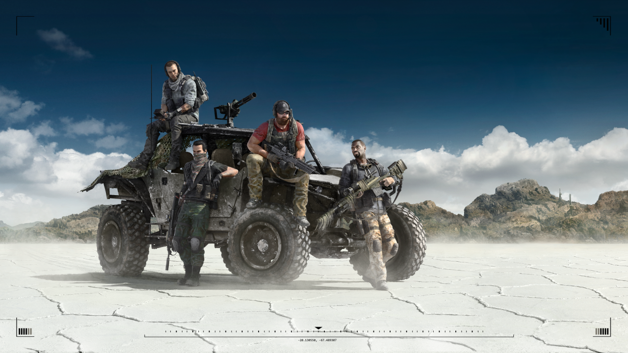 The team of characters from the game Tom Clancy's Ghost Recon Wildlands