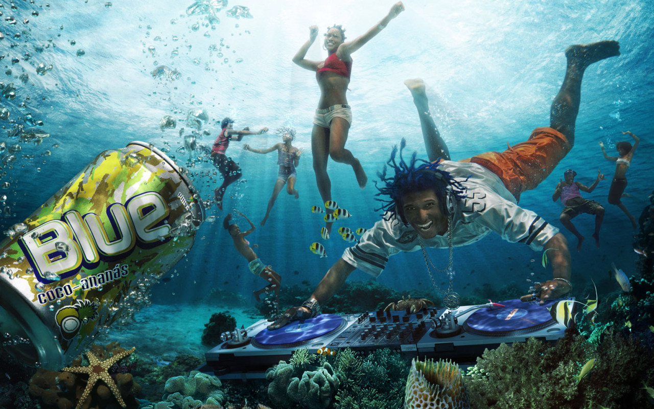 Previous, Funny wallpapers - The underwater DJ wallpaper