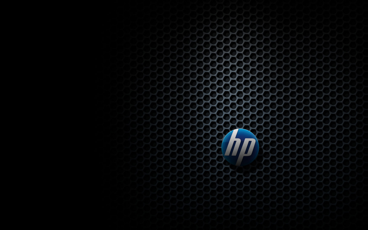 HP logo on the grid