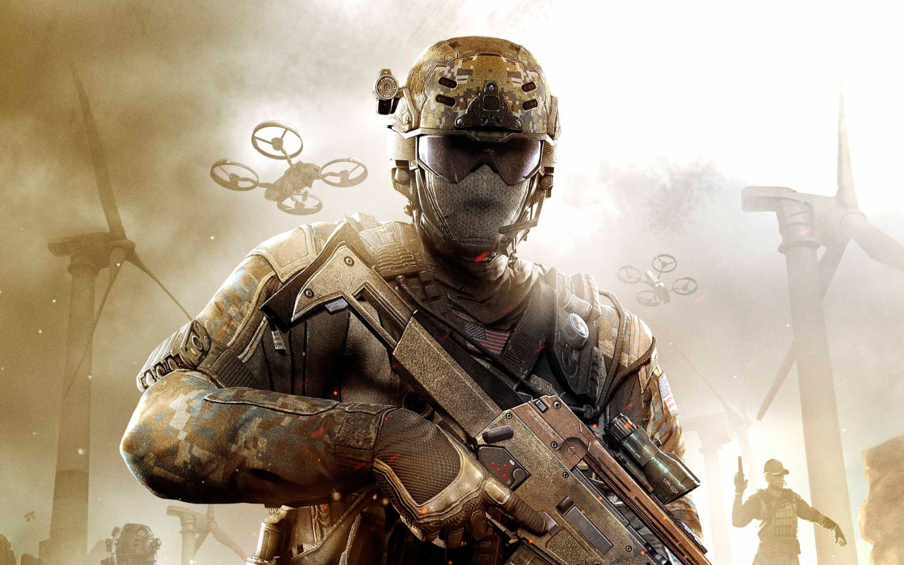 Солдат из видео игры