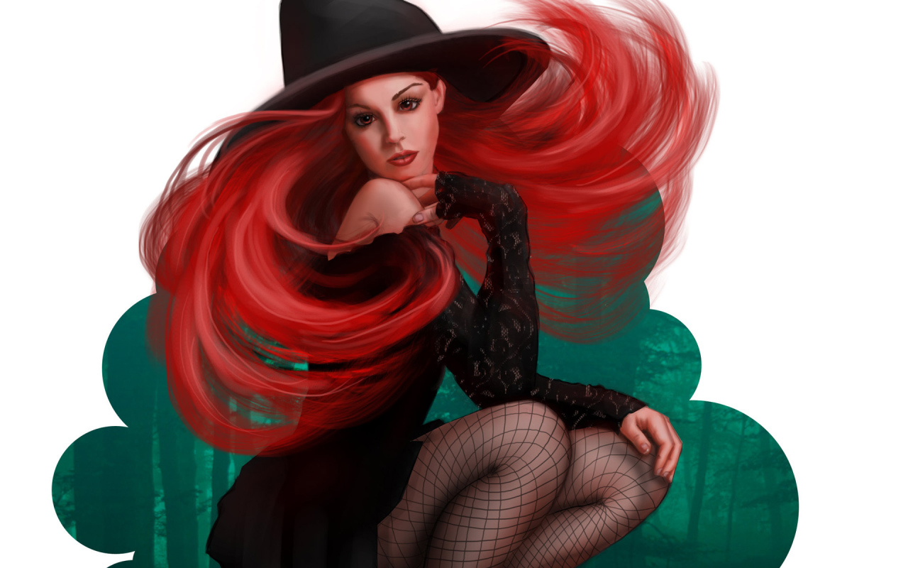 Ведьма на хэллоуин
