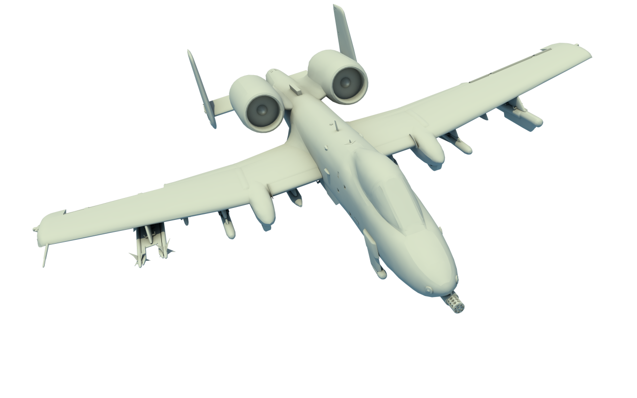Самолет, 3Д модель