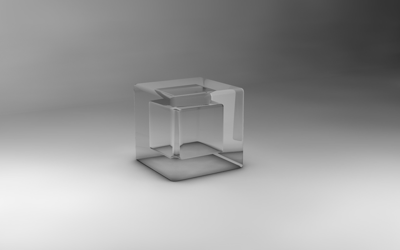 Прозрачный куб 3Д