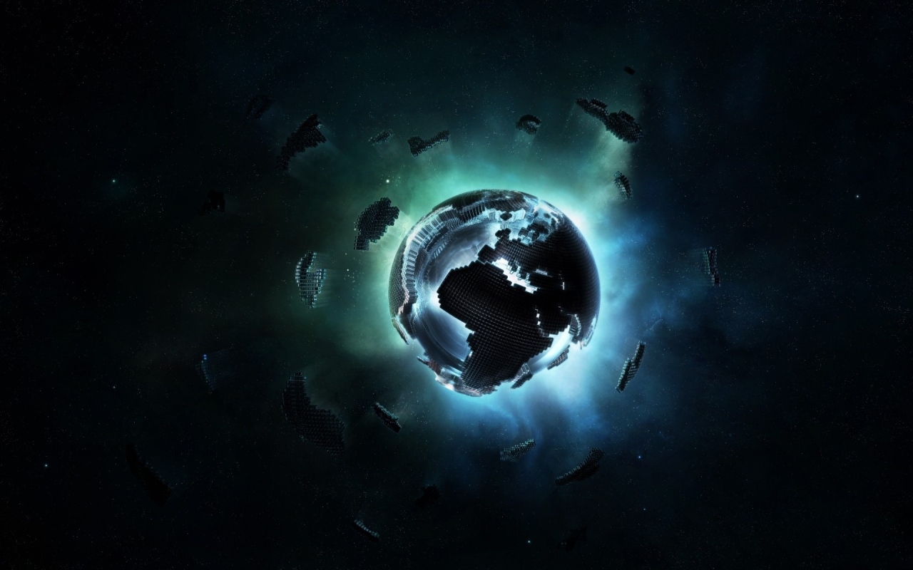 Планета Земля 3д графика 
