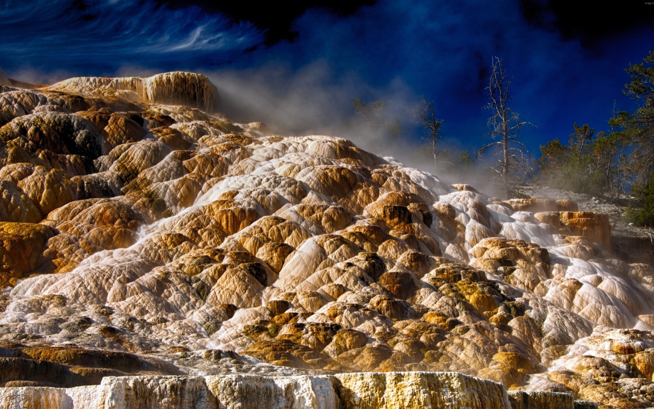 Mammoth hot springs, Yellowstone. Dakota