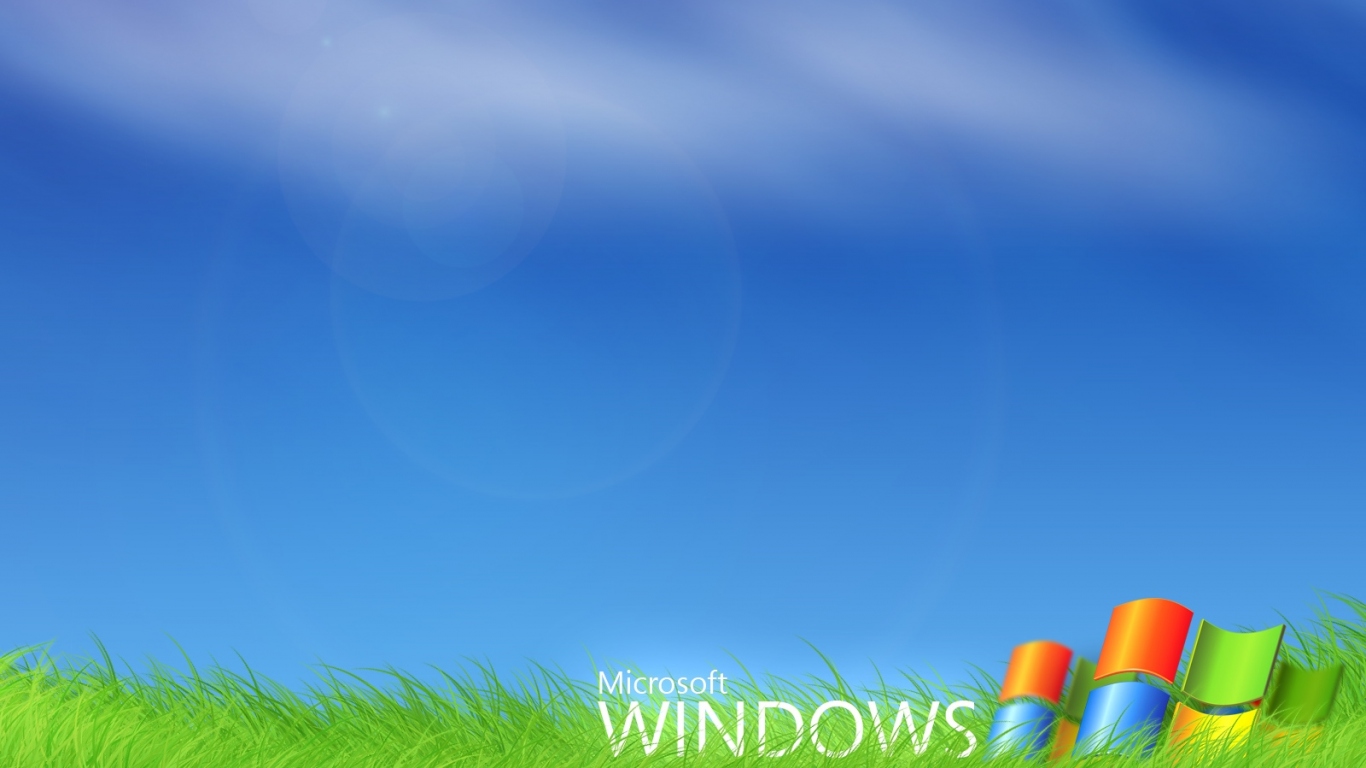 Windows Vista - зеленая травка