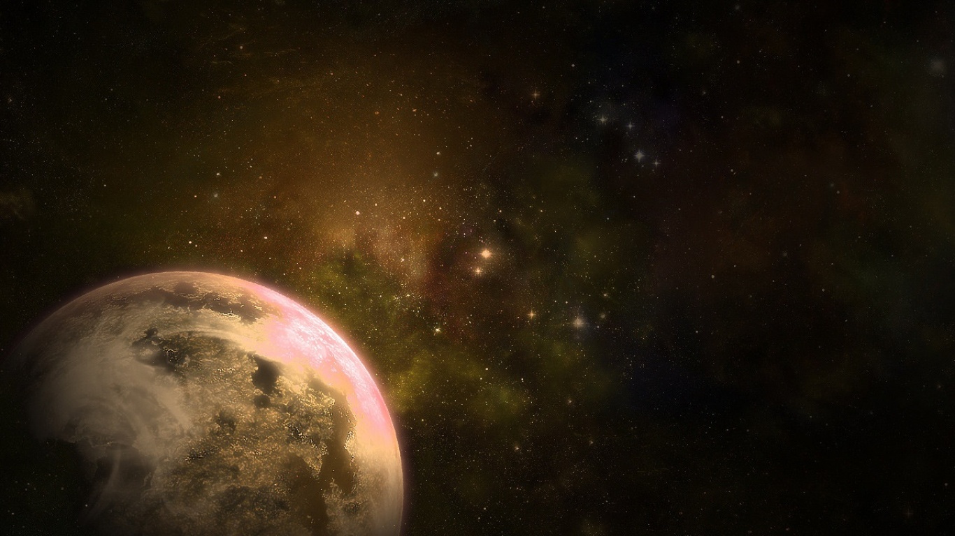 Планета в космосе